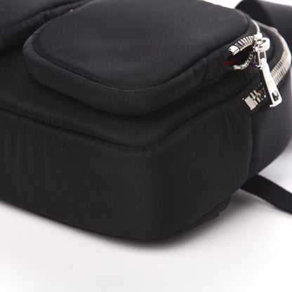 Prada Tessuto Nylon Pocket Top Handle Cargo Bag Black Fuoco 7 of 8