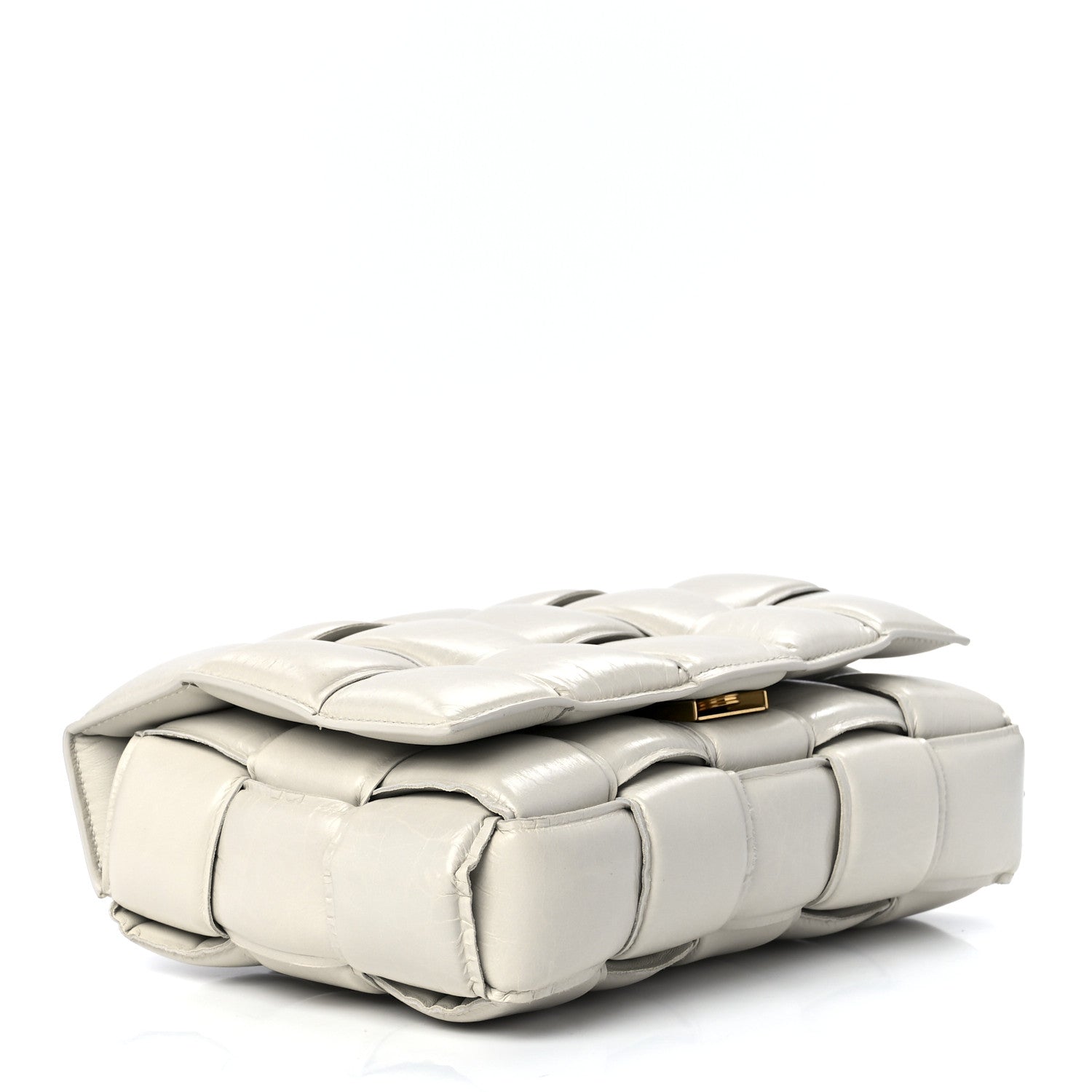 Bottega Veneta Nappa Maxi Intreccio Padded Cassette Crossbody Bag Chalk 4 of 13