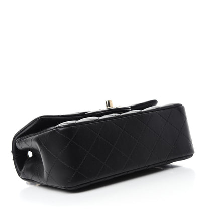 Chanel Lambskin Quilted Mini Rectangular Flap Black 4 of 11