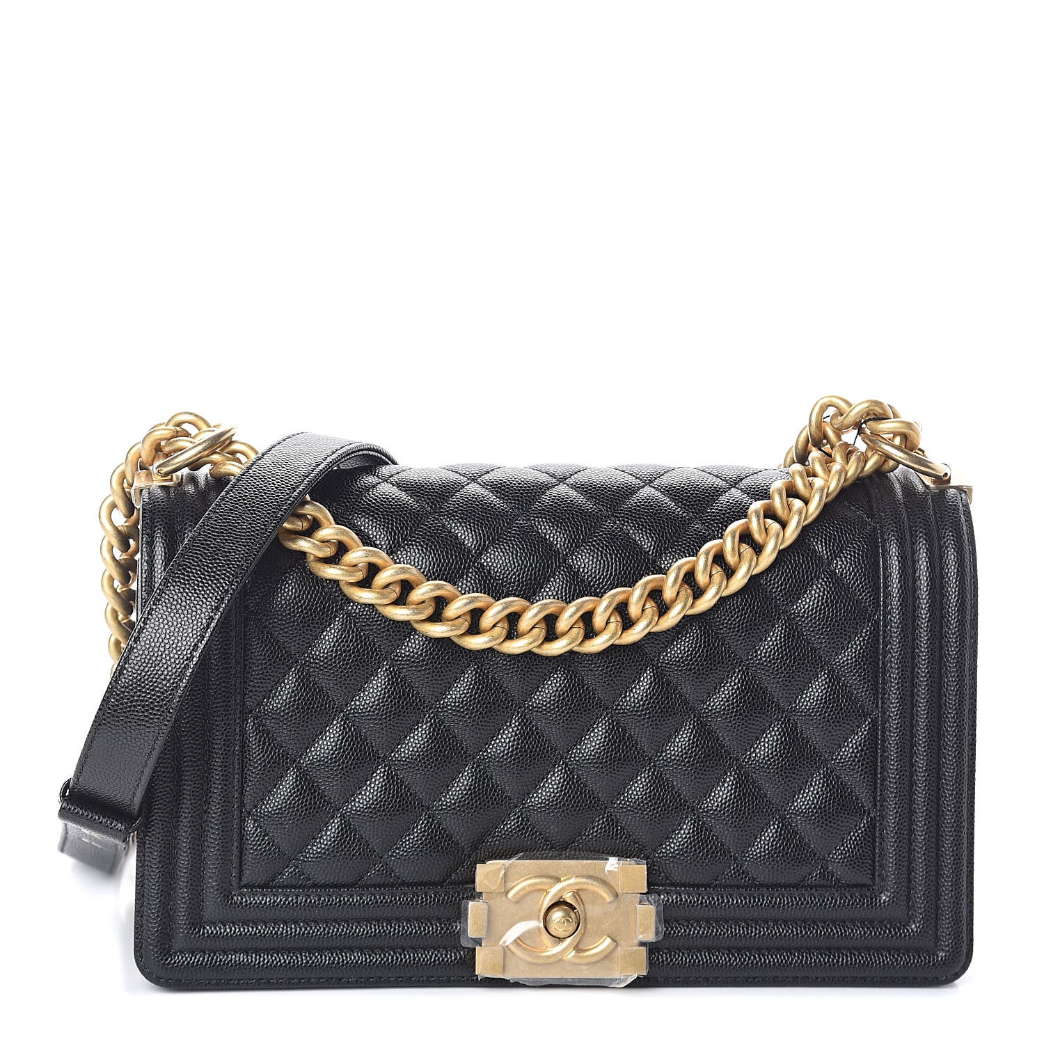 Chanel Caviar Quilted Medium Boy Flap Black 1 of 10