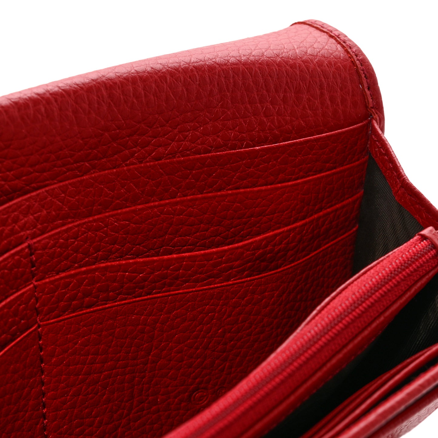 Cellarius Calfskin Soho Continental Wallet Vibrant Red