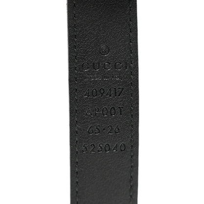 Gucci Calfskin Double G 20mm Belt 65 26 Black 3 of 4