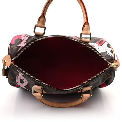 Louis Vuitton Monogram Bay Speedy 30 Rose Ballerine Poppy 5 of 11