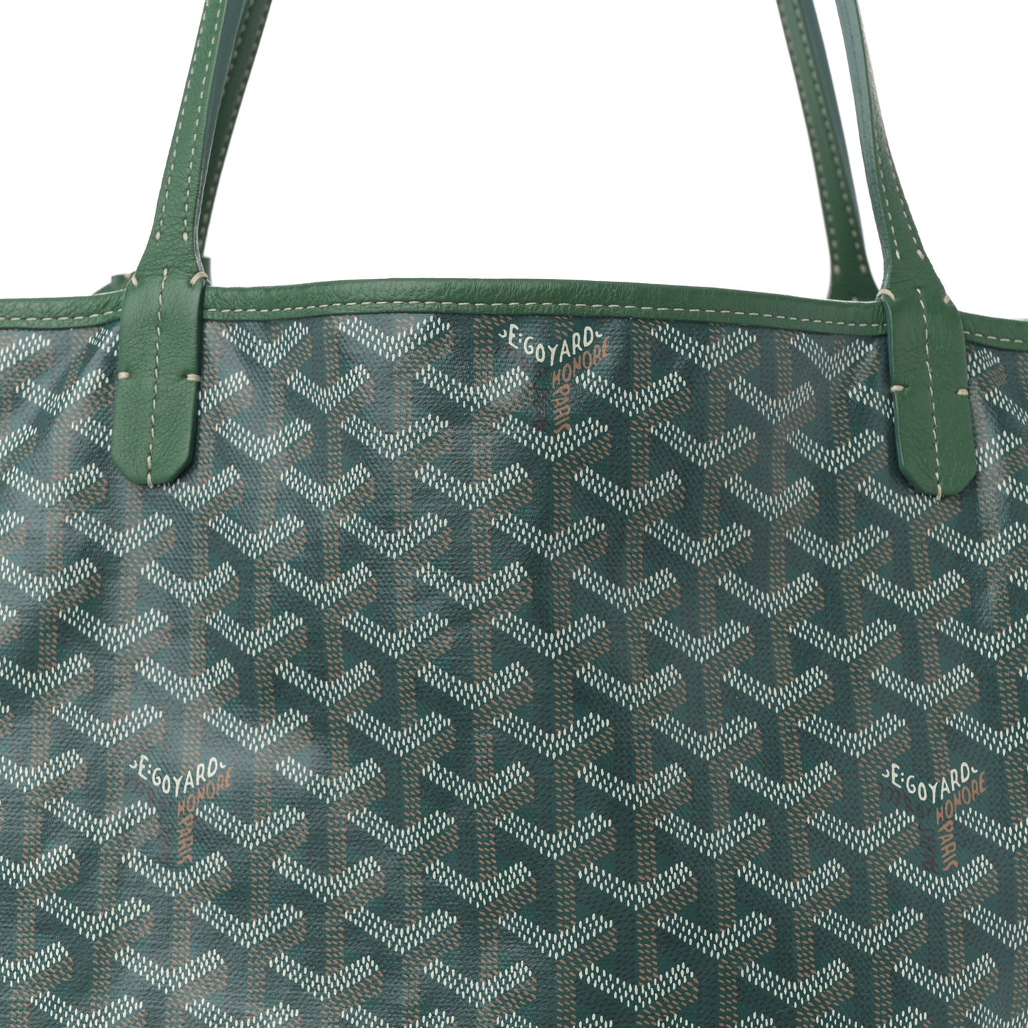 Goyardine Reversible Anjou GM Green