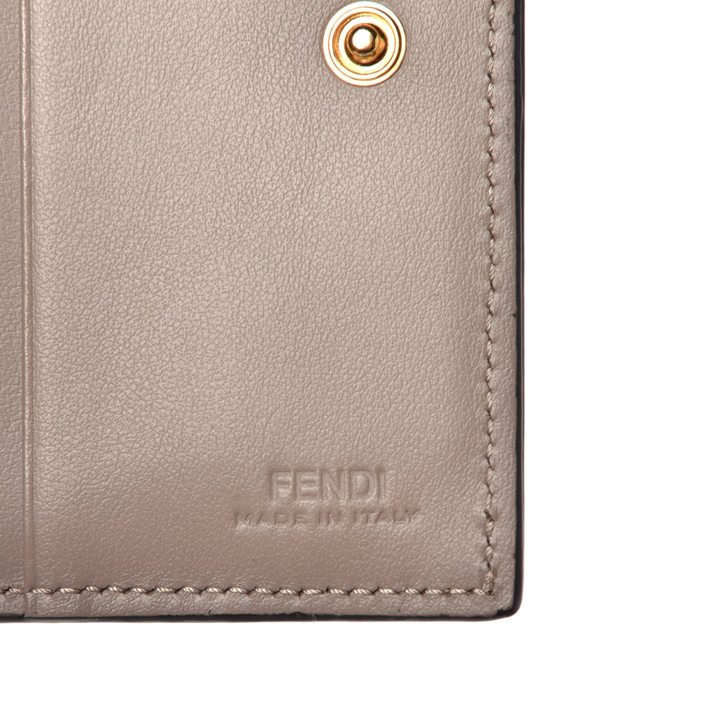 Vitello Cruise F is Fendi Compact Bi-Fold Wallet Tortora