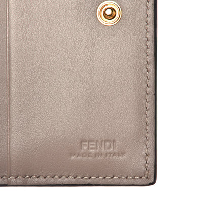 Fendi Vitello Cruise F is Fendi Compact Bi-Fold Wallet Tortora 6 of 7