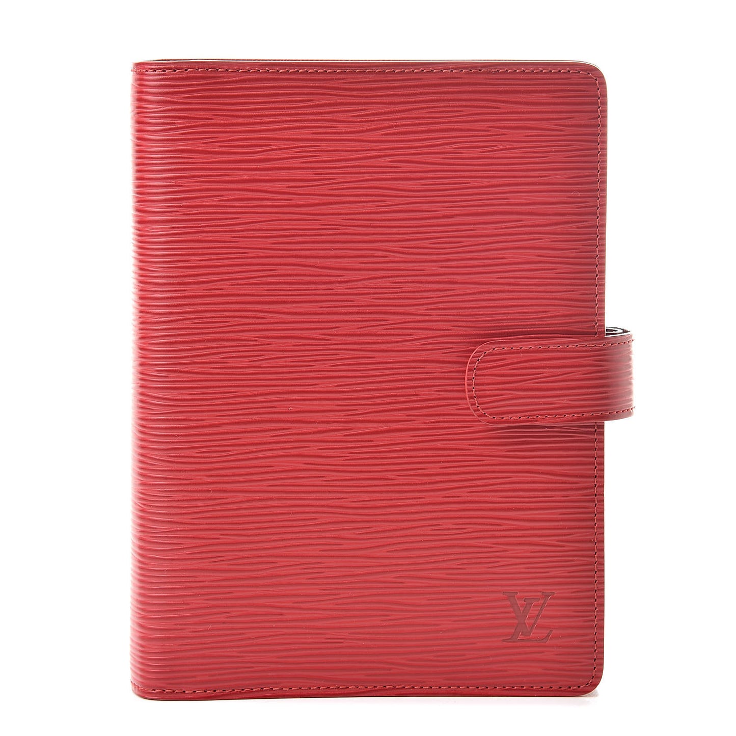 Epi Medium Ring Agenda Cover Rouge