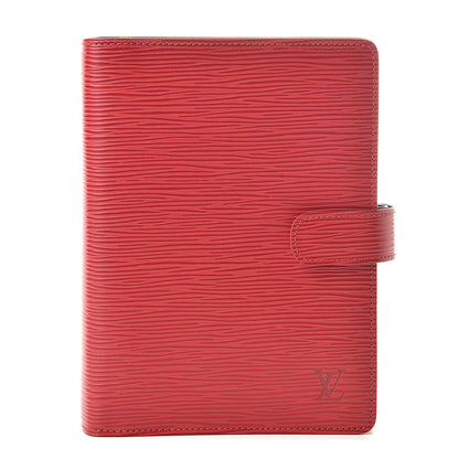 Louis Vuitton Epi Medium Ring Agenda Cover Rouge 1 of 8