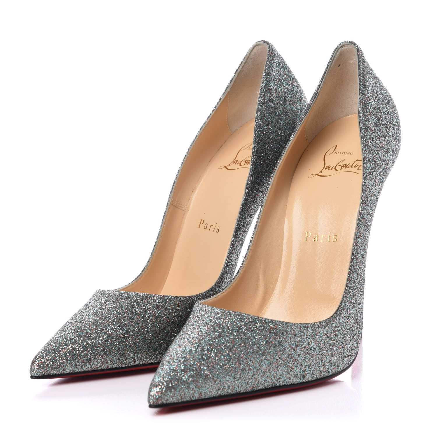 Christian Louboutin Mini Glitter So Kate 120 Pumps 38.5 Vosges 3 of 9