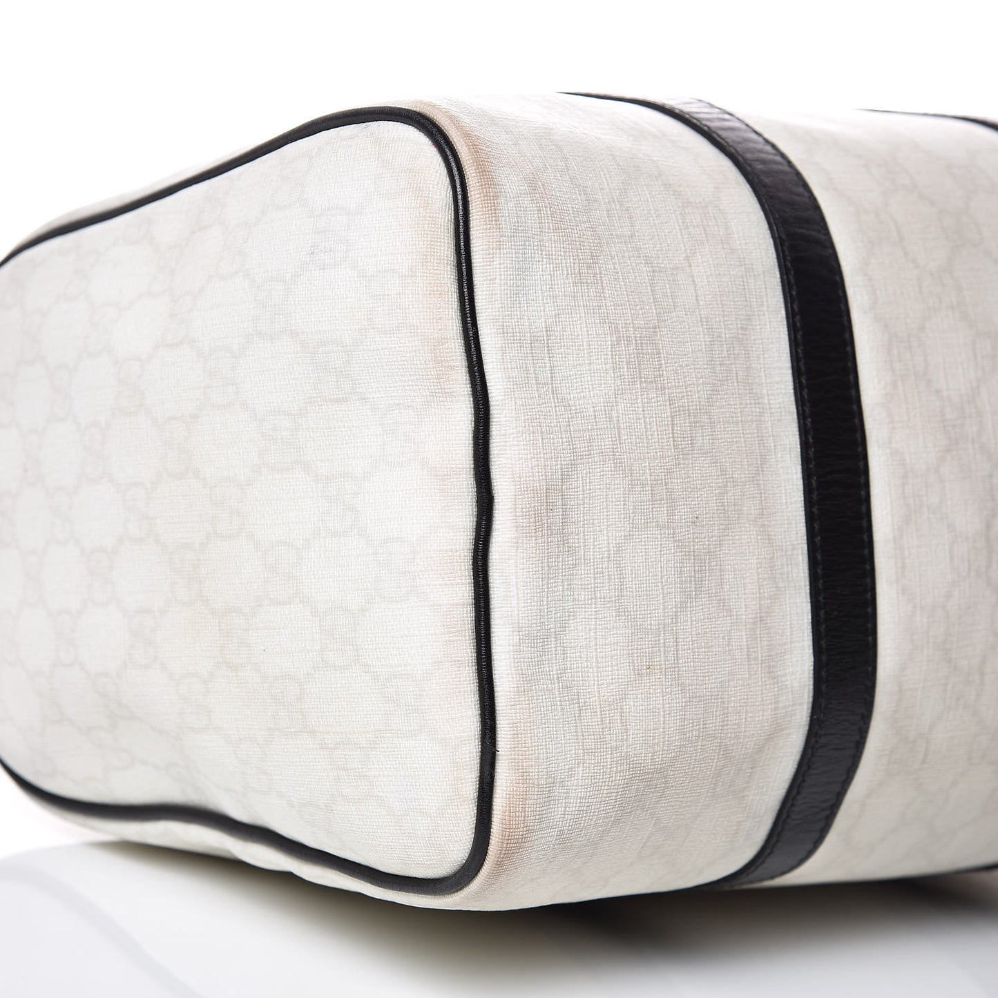 GG Plus Monogram Medium Joy Boston White Black