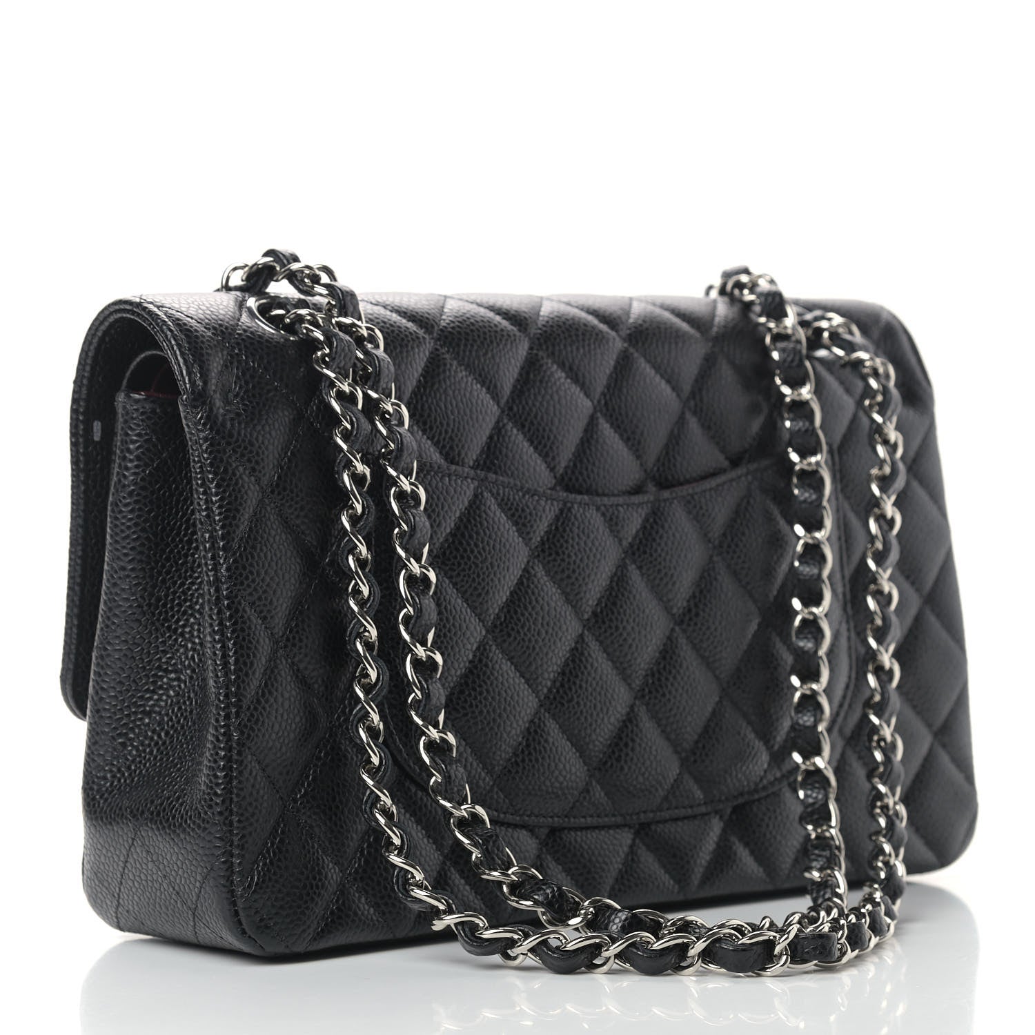 Chanel Caviar Quilted Medium Double Flap Black 3 of 11