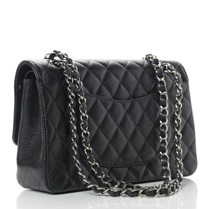 Chanel Caviar Quilted Medium Double Flap Black 3 of 11