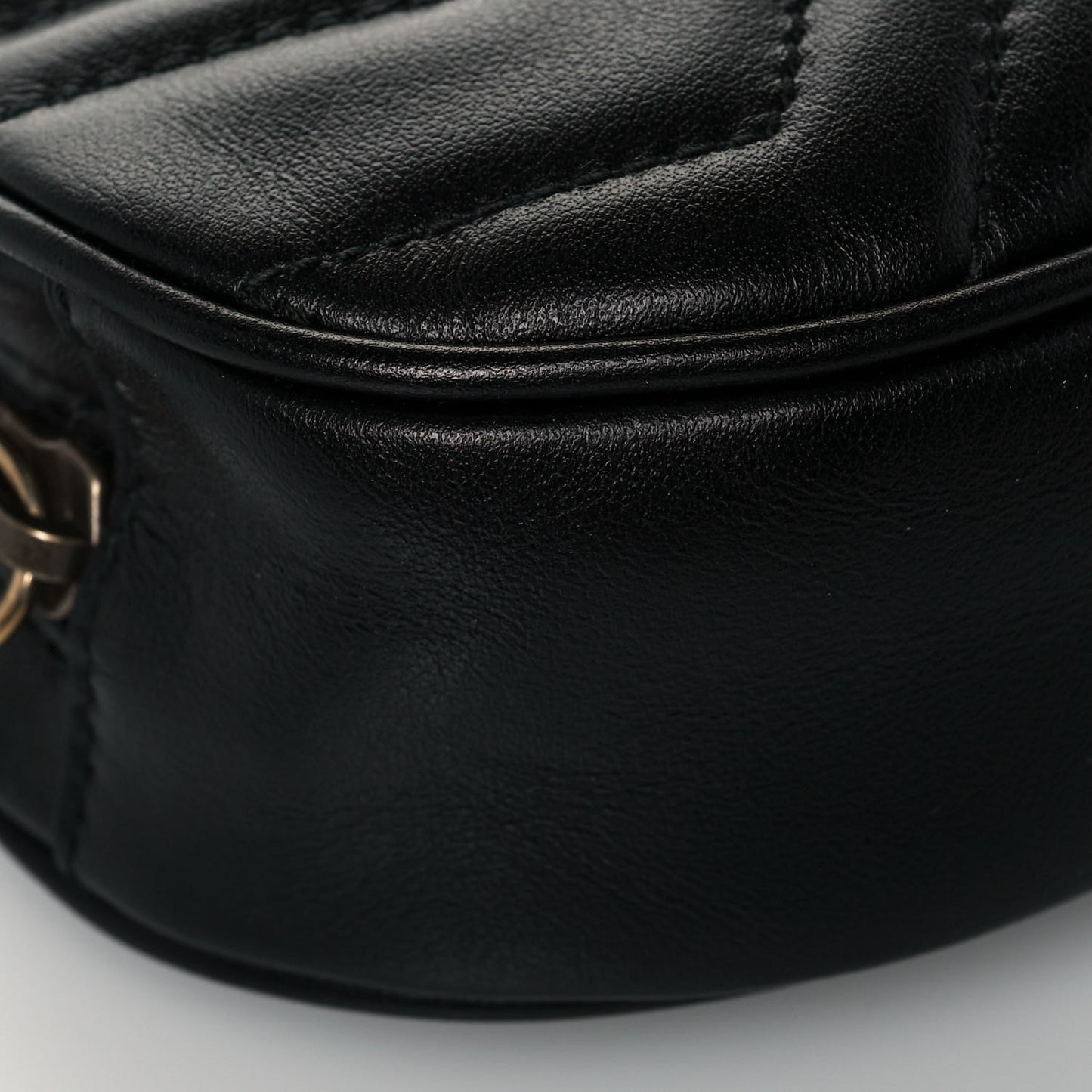Calfskin Matelasse GG Marmont Belt Bag 95 38 Black