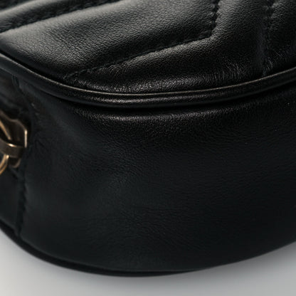 Gucci Calfskin Matelasse GG Marmont Belt Bag 95 38 Black 9 of 15