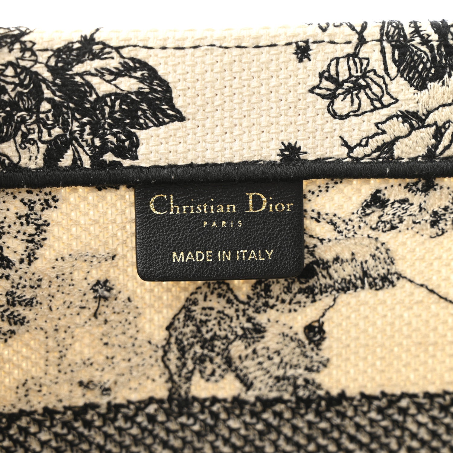 Christian Dior Canvas Zodiac Toile De Jouy Embroidered Medium Book Tote Latte 5 of 13