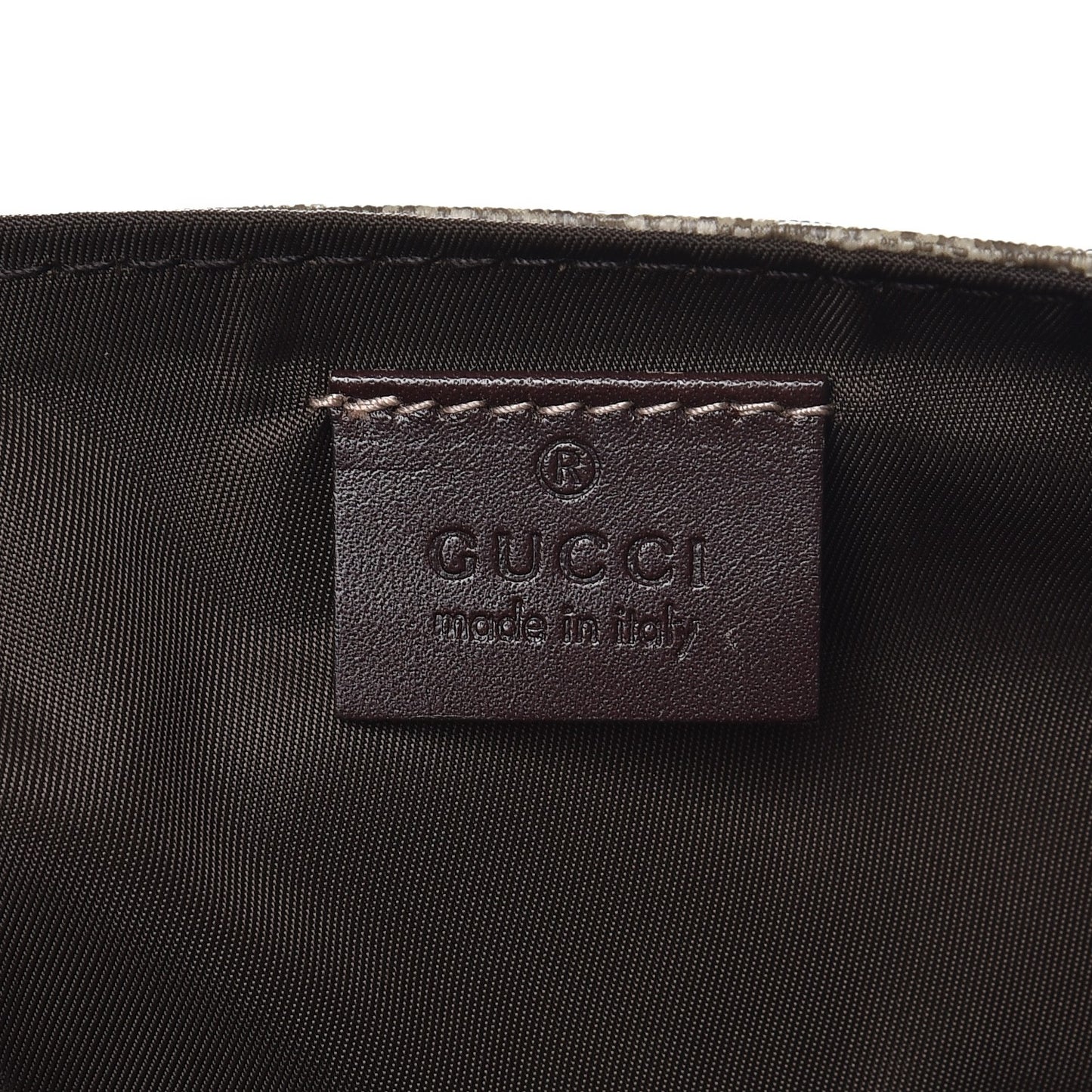GG Plus Monogram Messenger Diaper Bag Dark Brown