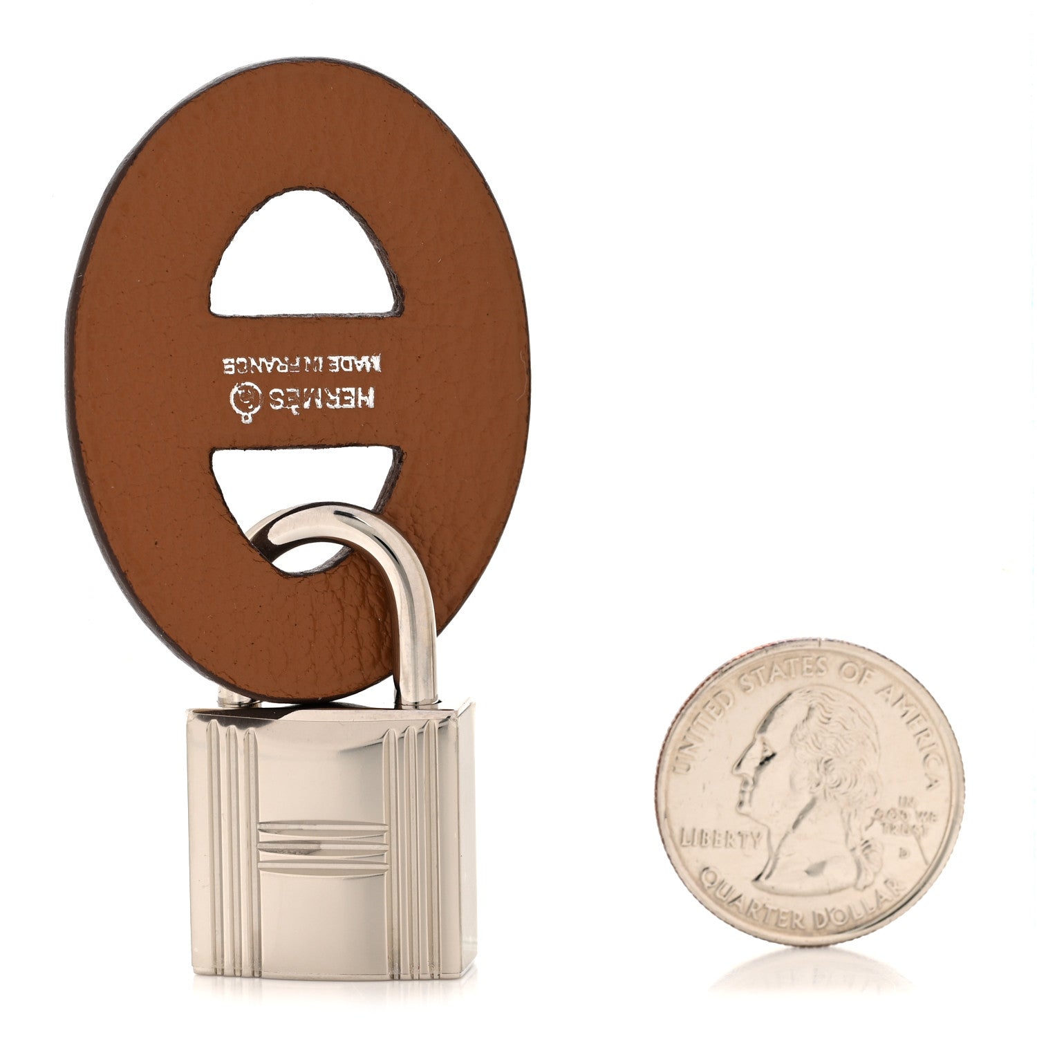 Hermes Togo Chevre Maillons Enchaines Shoe Accessory Beige Marfa Gold 2 of 5