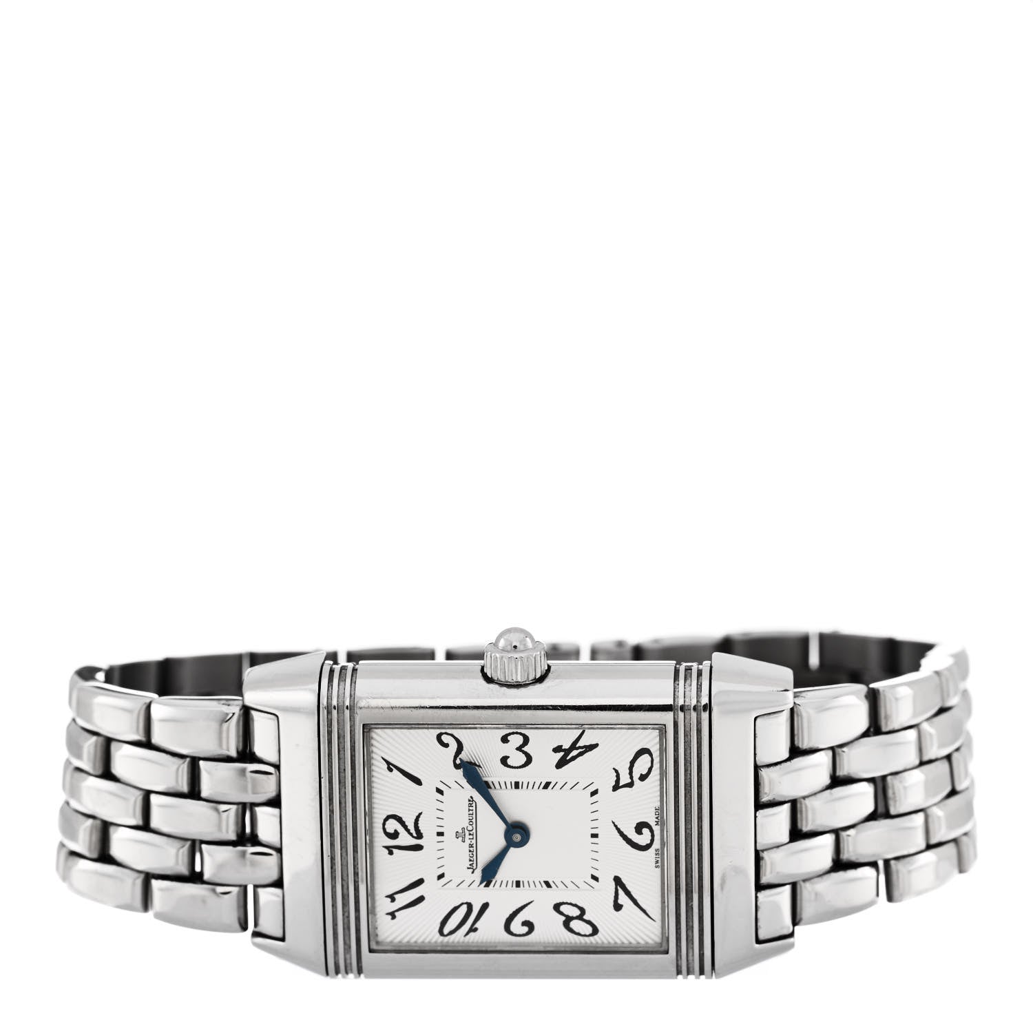Jaeger-LeCoultre Stainless Steel Diamond 23mm Reverso Classic Duetto Manual Winding Watch 256.8.75 2 of 4
