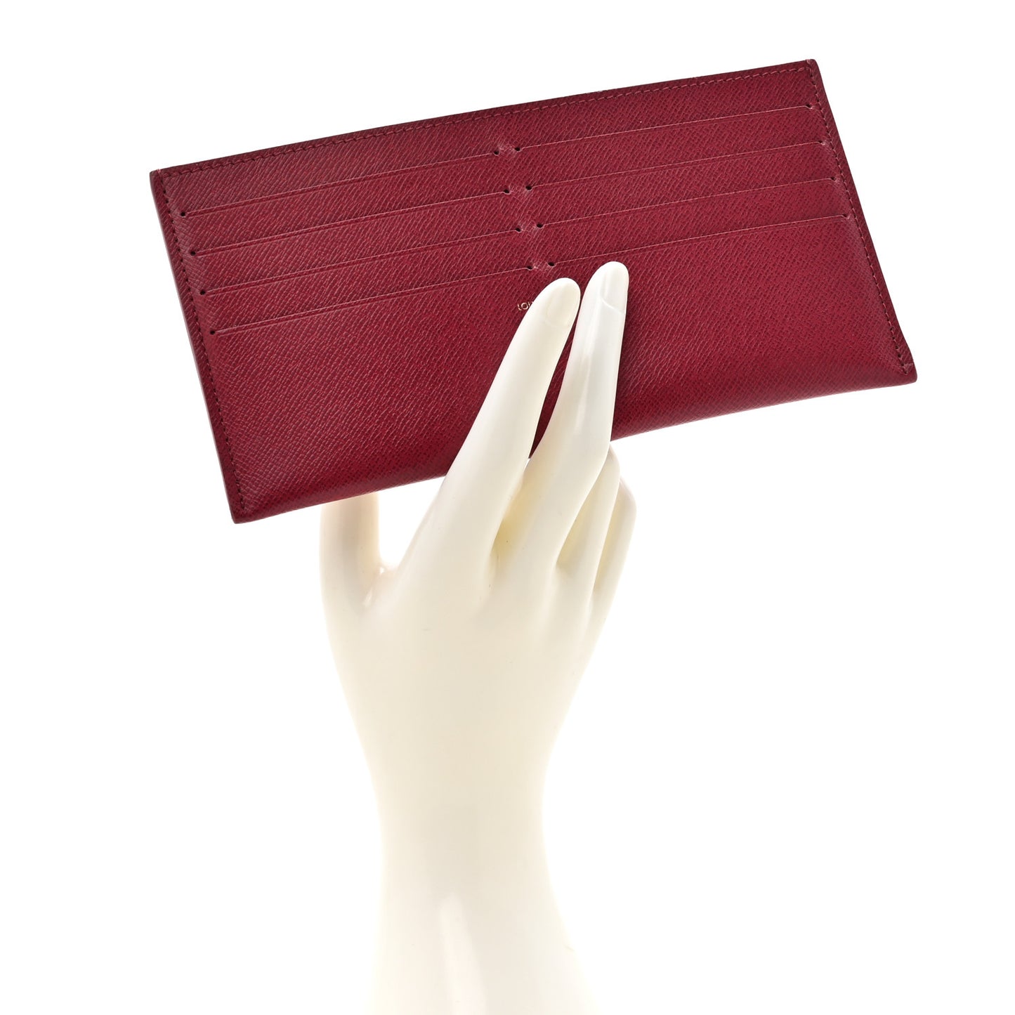 Calfskin Felicie Card Holder Insert Fuchsia