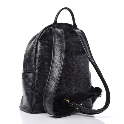 MCM Visetos Studded Small Stark M Backpack Black 3 of 9