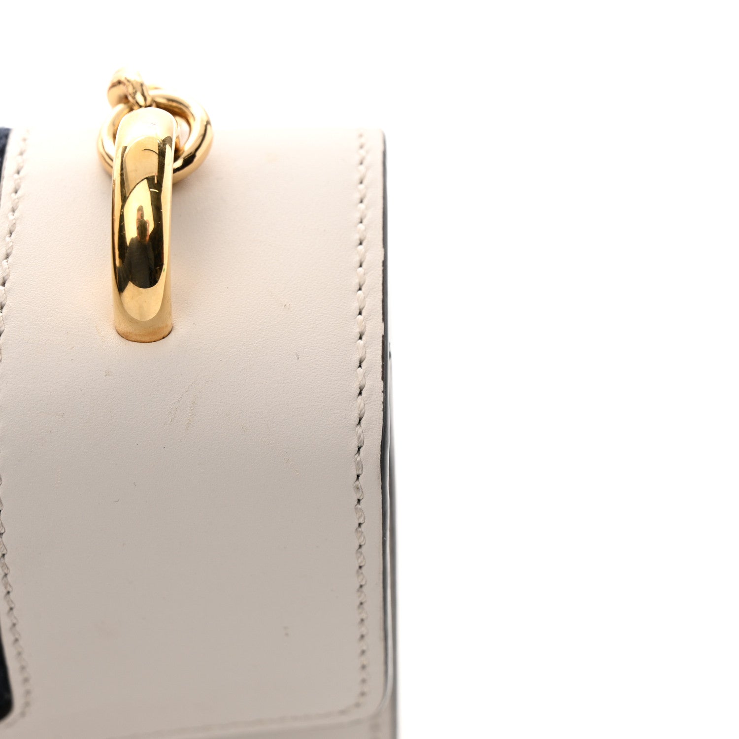 Gucci Calfskin Mini Sylvie Chain Shoulder Bag White 13 of 14