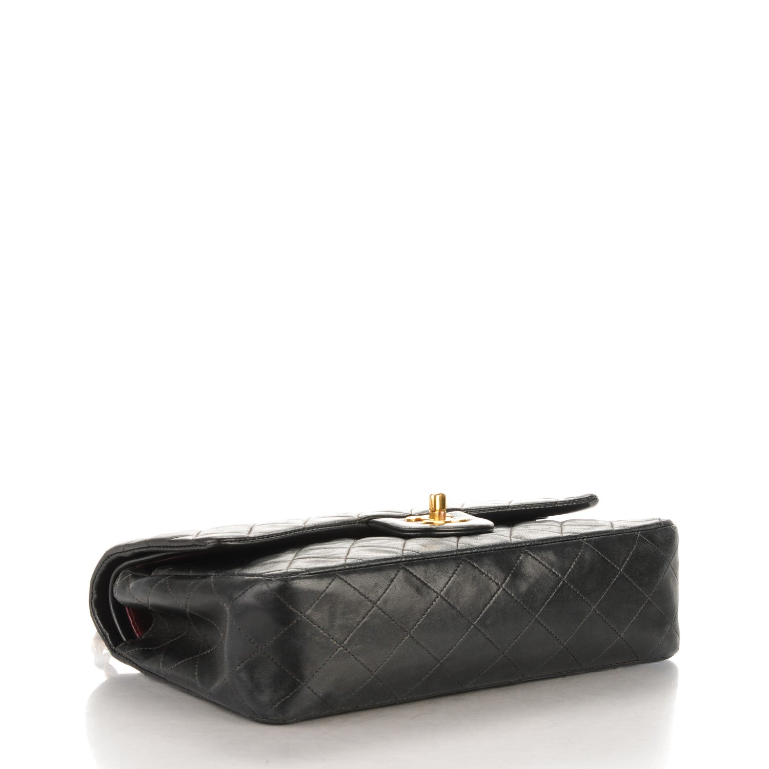Chanel Lambskin Quilted Medium Double Flap Black 4 of 13