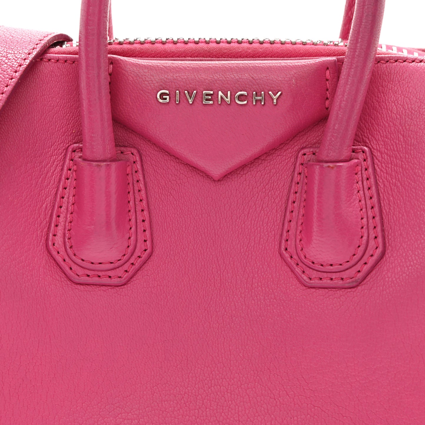 Sugar Goatskin Mini Antigona Magenta