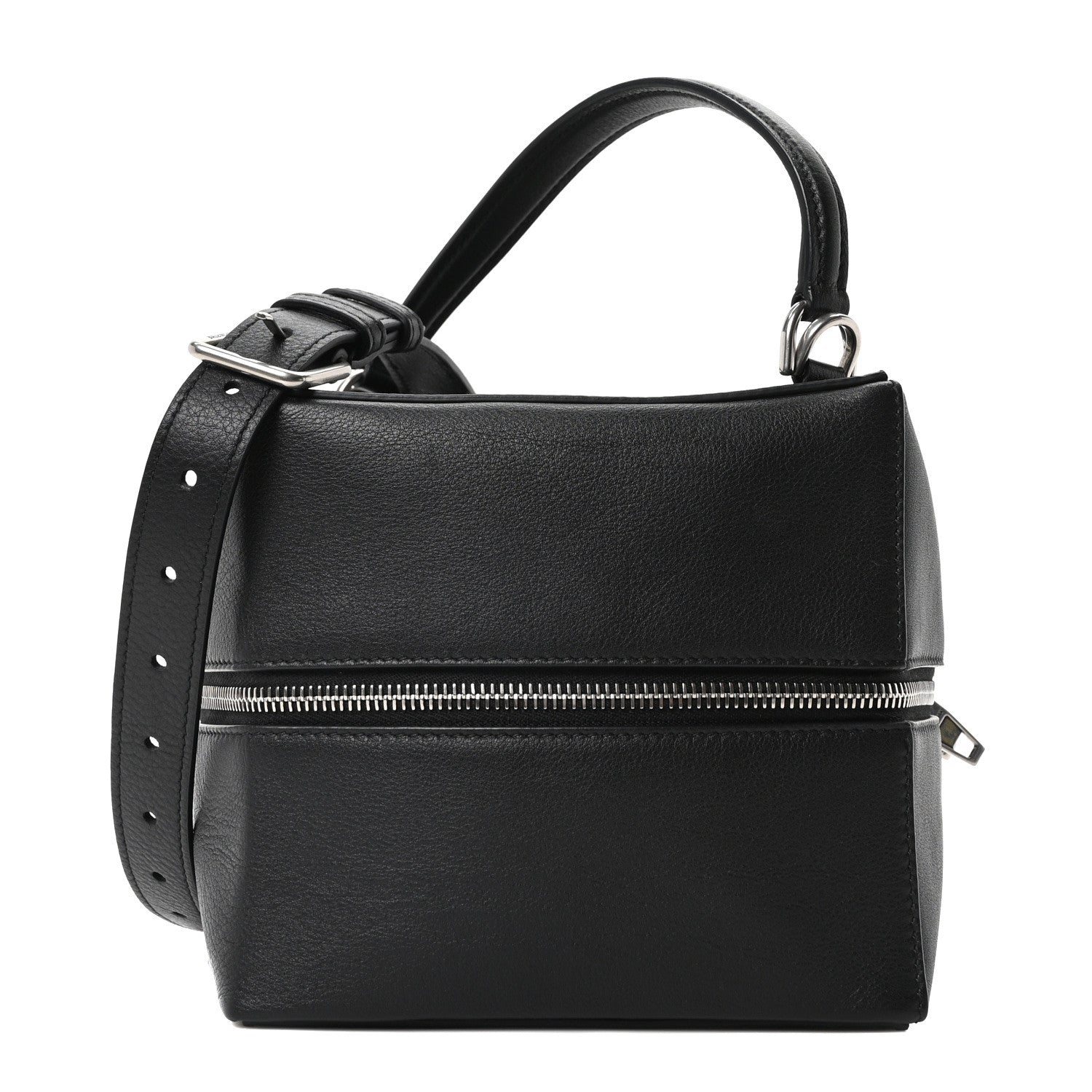 Balenciaga Dolly Calfskin 4X4 Shoulder Bag Black White 1 of 19