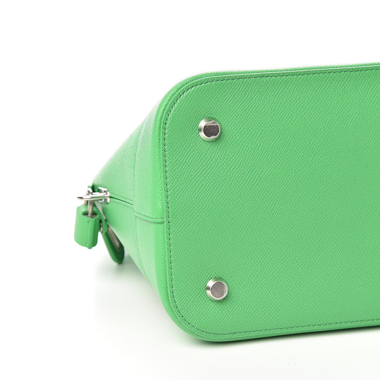 Balenciaga Signature Grained Calfskin Logo M Ville Top Handle Bag Green 7 of 9