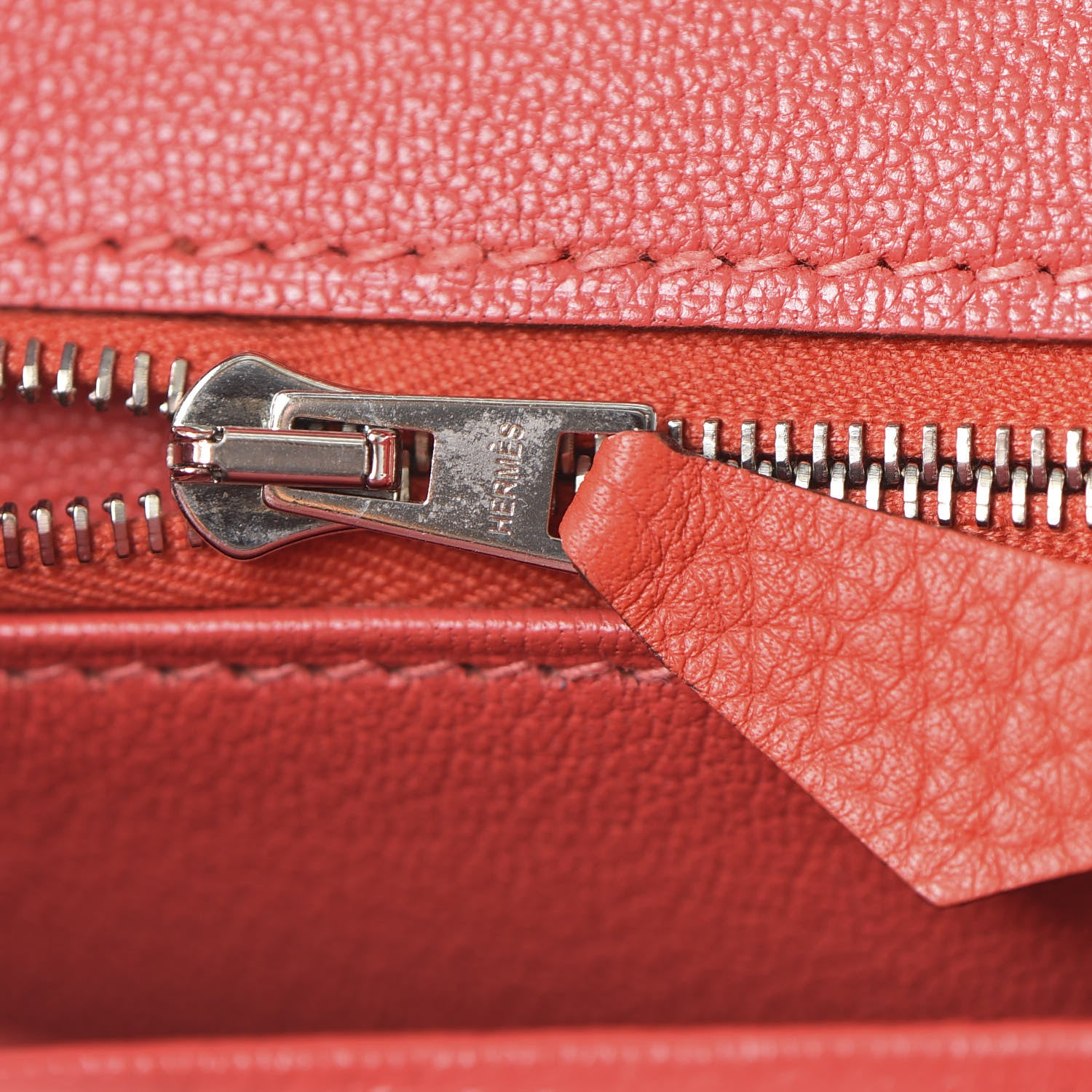 Hermes Taurillon Clemence Birkin 30 Rouge Pivoine 18 of 33