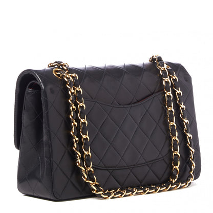Chanel Lambskin Quilted Medium Double Flap Black 2 of 9