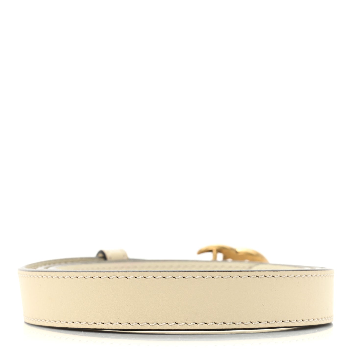 Calfskin Double G 20mm Belt 85 34 Mystic White