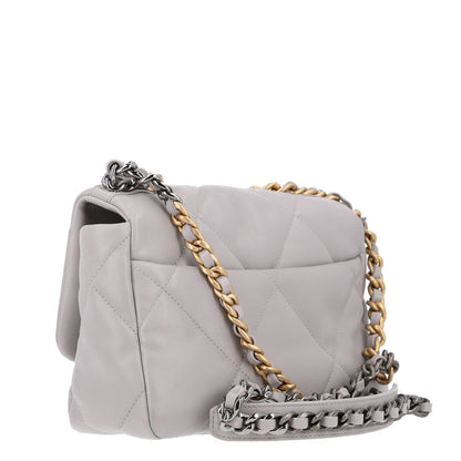 Chanel Lambskin Quilted Medium Chanel 19 Flap Grey 3 of 10