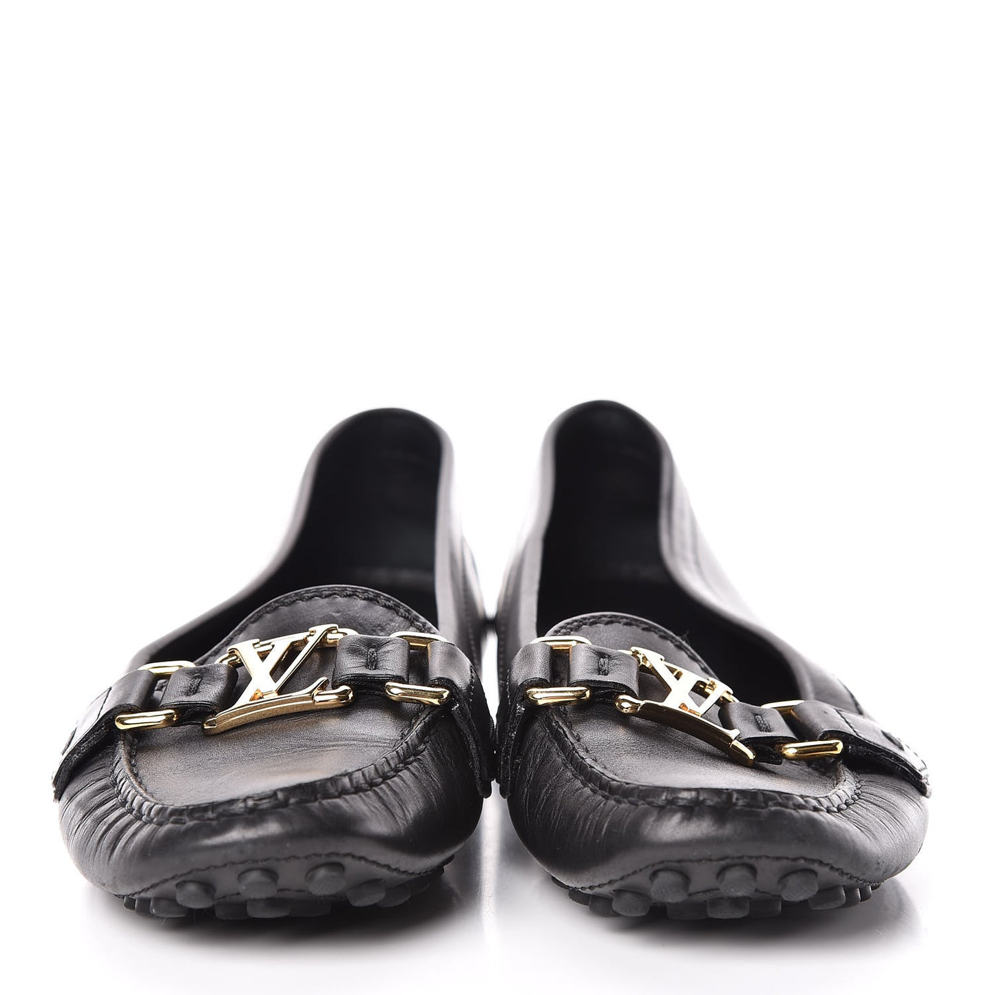 Calfskin Oxford Loafers 38 Black