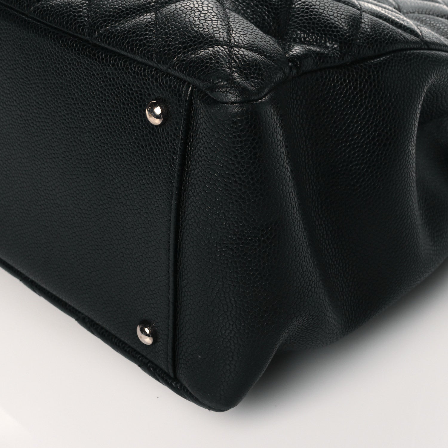 Chanel Caviar Quilted XL Grand Shopping Tote GST Black 10 of 12