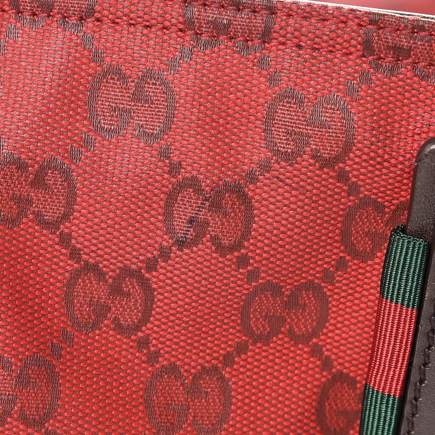 Gucci Monogram Large Original Tote Red 10 of 18