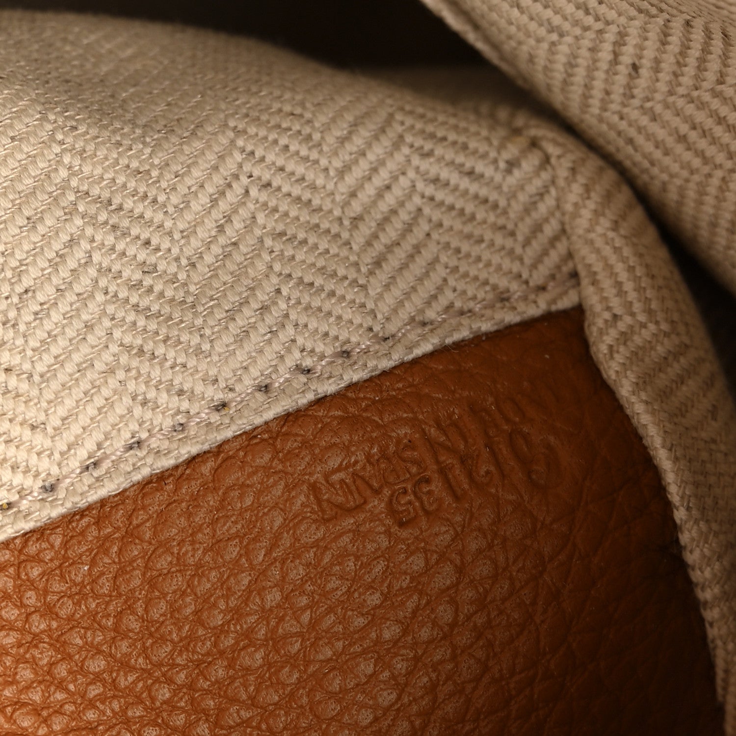 Loewe Grained Calfskin Small Puzzle Bag Tan 7 of 11