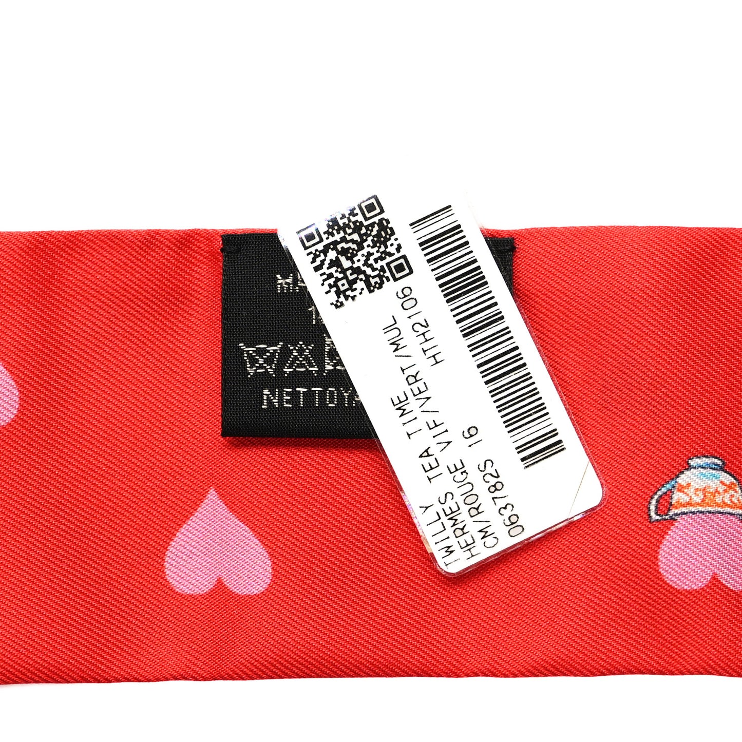 Silk Tea Time Twilly Rouge Vif Vert Multicolor