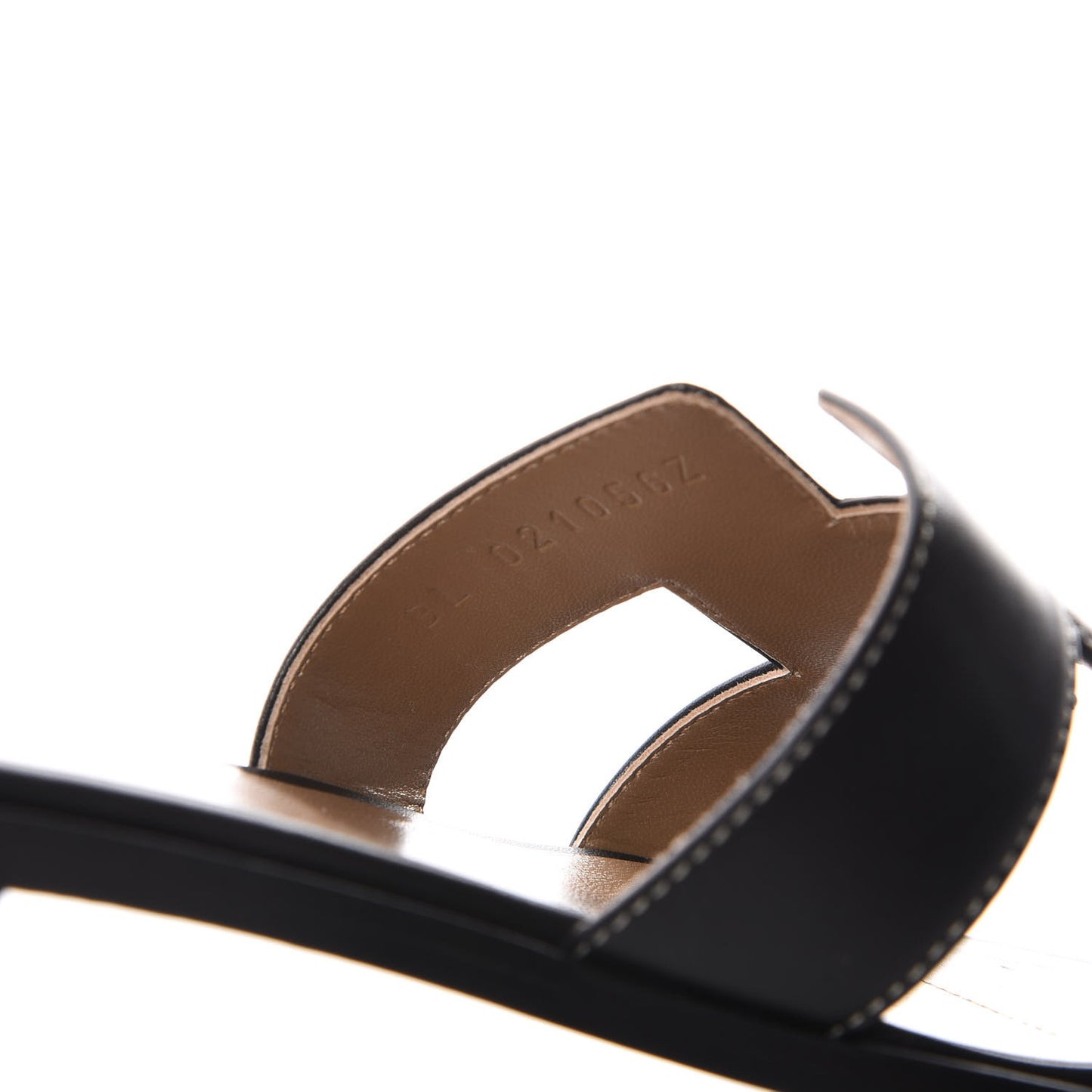 Box Calfskin Oran Sandals 39.5 Black