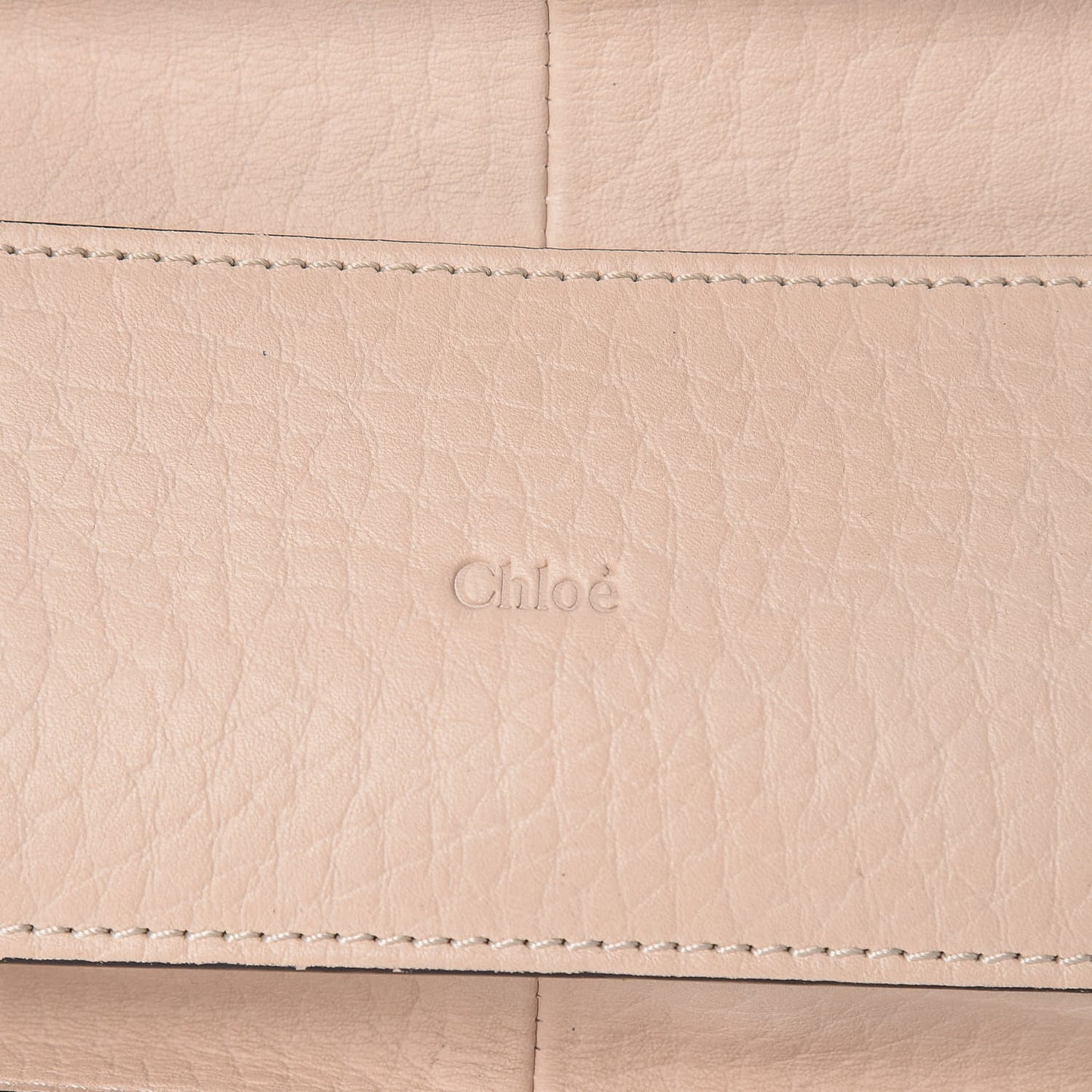 Grained Calfskin Medium Sally Flap Bag Beige