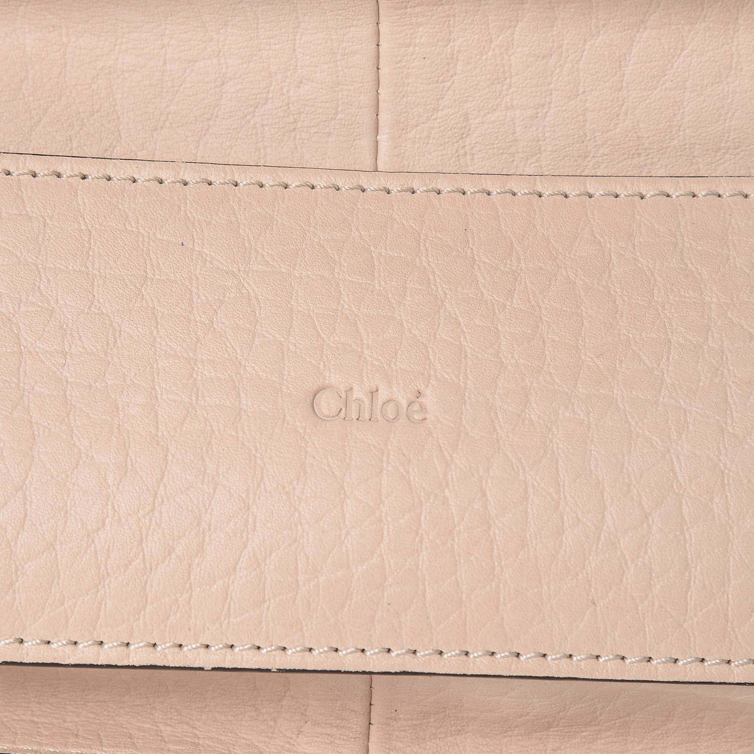 Chloe Grained Calfskin Medium Sally Flap Bag Beige 13 of 14