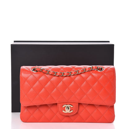 Chanel Caviar Quilted Medium Double Flap Red 17 of 17
