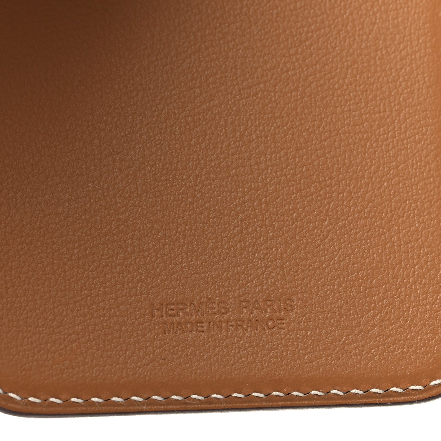 Swift Stitched Faubourg MagSafe Card Holder Gold Bleu De France Orange