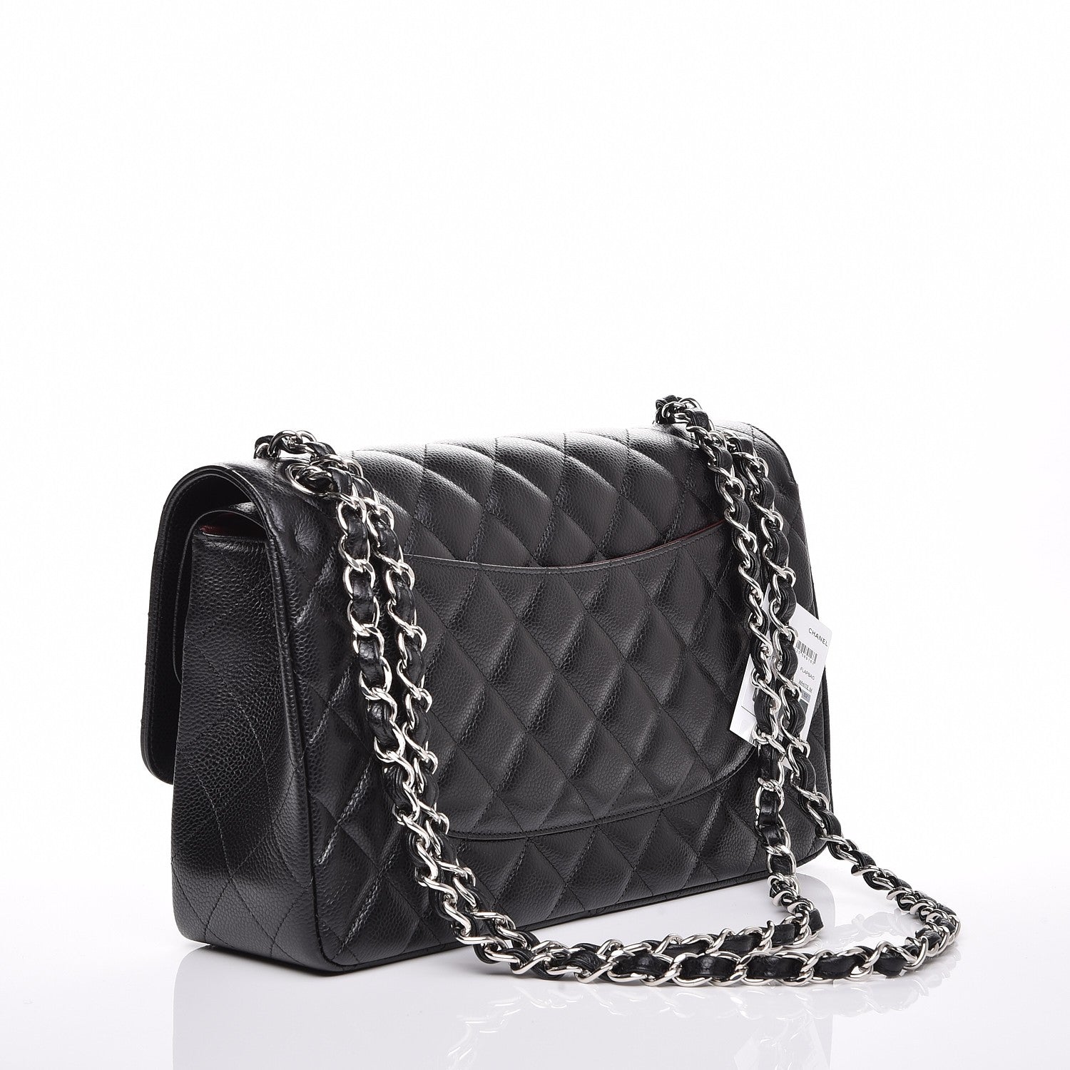 Chanel Caviar Quilted Jumbo Double Flap Black 3 of 8