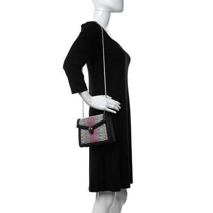 Bulgari Calfskin Elaphe Serpenti Forever Crossbody Bag Ruby Wine Black Multicolor 2 of 8