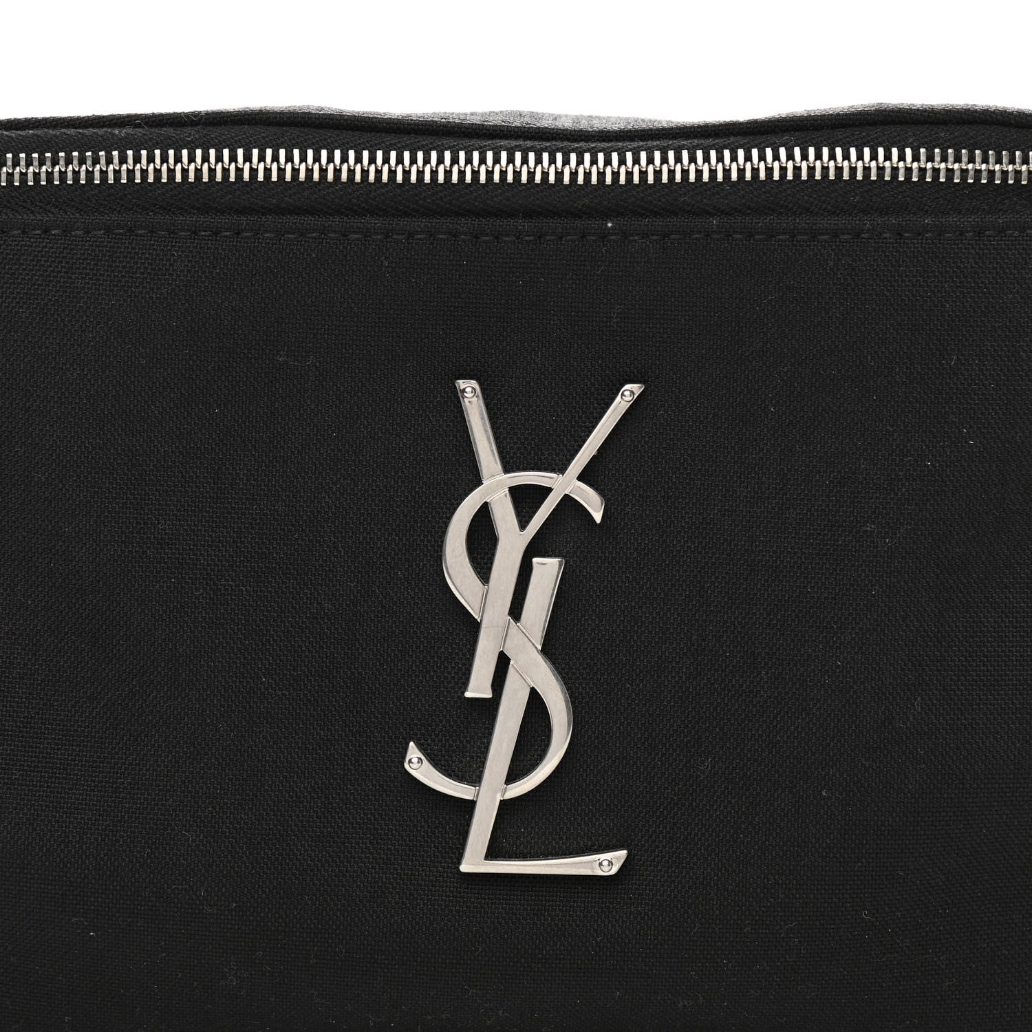 Saint Laurent Canvas Monogram Belt Bag Black 9 of 12