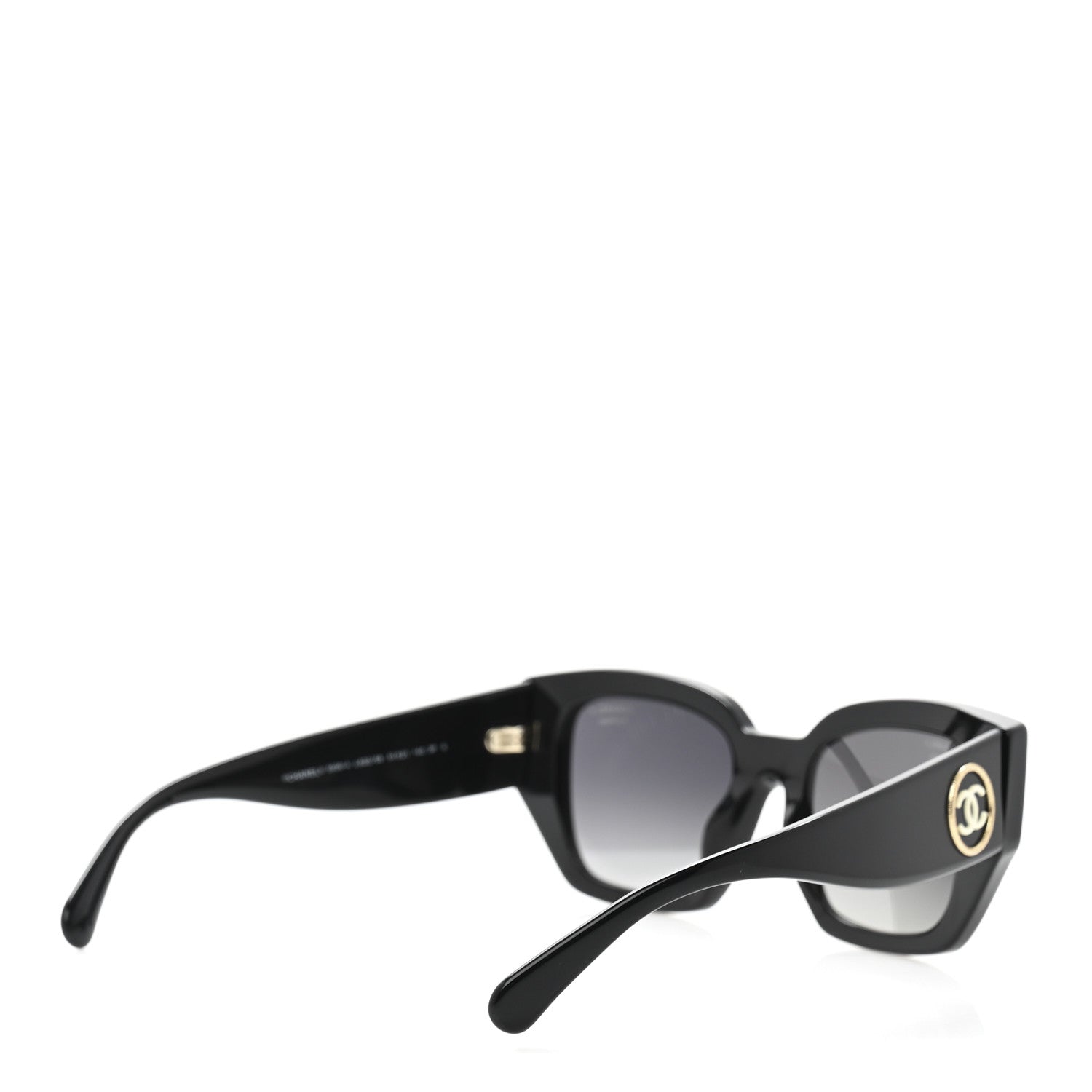 Chanel Acetate Polarized Square Sunglasses 5506 Black 4 of 8