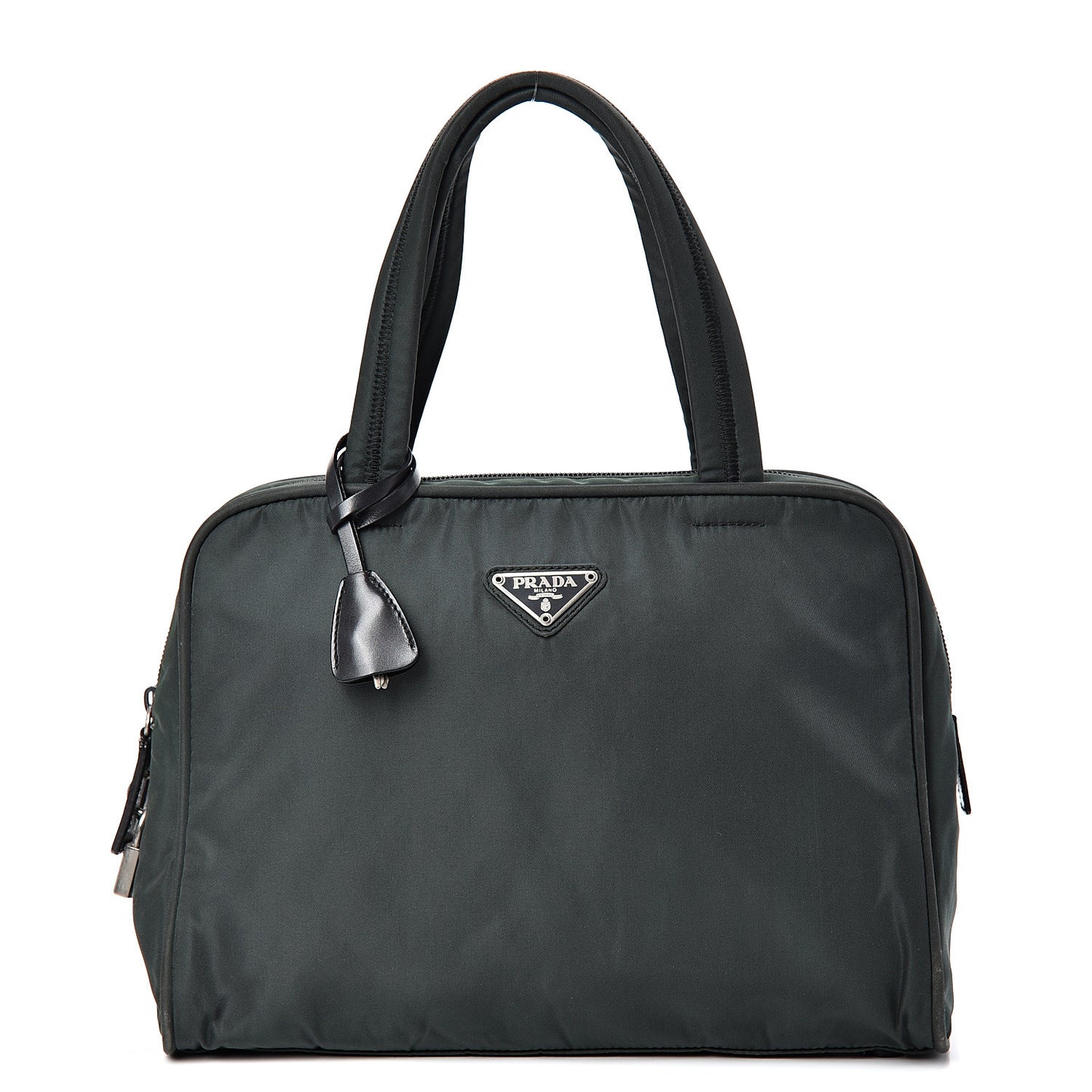 Tessuto Nylon Top Handle Bag Black