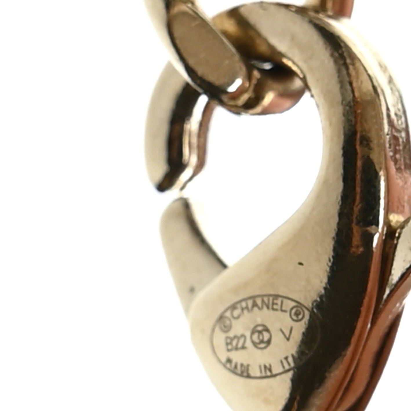 Chanel Crystal CC Chain Bracelet Gold Silver 5 of 5