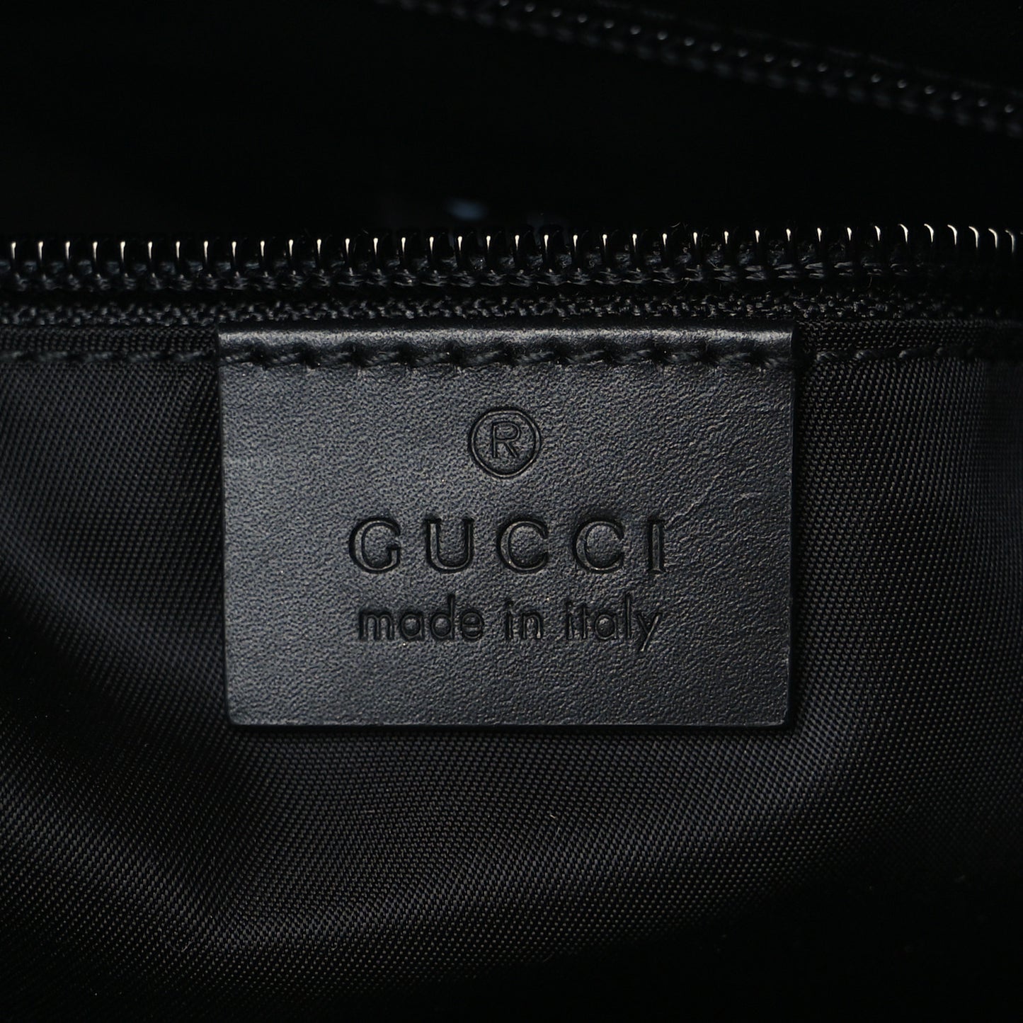 GG Supreme Monogram Web Messenger Bag Black